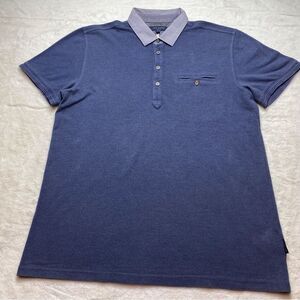 Ted Baker London Blue Polo Shirt Size 4